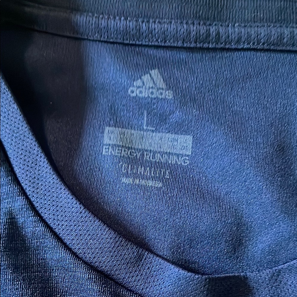 Adidas Blue Dri-fit Mens Large T-shirt - Picture 3 of 4